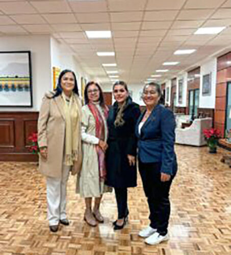 Evelyn Salgado se reúne con AMLO en Palacio Nacional