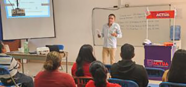 SEMUJER impartió el taller sobre la Ley Olimpia para prevenir delitos digitales, en el Instituto Tecnológico Superior de la Montaña