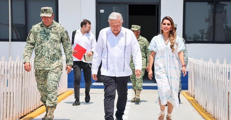 La gobernadora Evelyn Salgado recibe nuevamente al presidente Andrés Manuel López Obrador en Acapulco