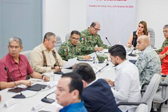 La Gobernadora Evelyn Salgado Pineda presidió la sesión de la Mesa de Coordinación para la Construcción de la Paz