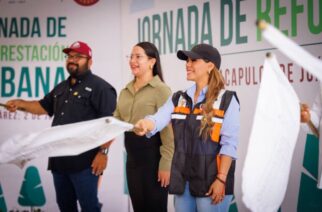 Encabeza la gobernadora Evelyn Salgado la Jornada de Reforestación Urbana en Acapulco
