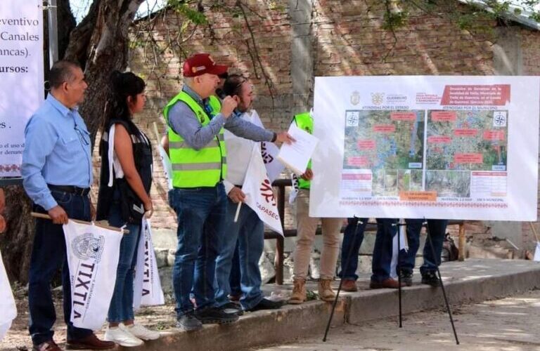 Inicia Gobierno del Estado desazolve preventivo de barrancas y canales en Tixtla
