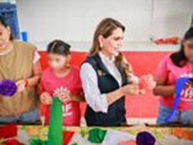 La gobernadora Evelyn Salgado Pineda y la Presidenta del DIF Guerrero Liz Salgado Pineda conviven con niñas y niños de la Casa Hogar de Chilpancingo