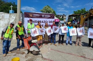 Inicia Evelyn Salgado la construcción del sistema de agua en Chapulixtlal