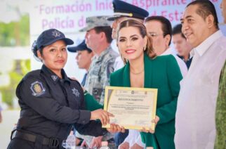Cumple Evelyn Salgado con la profesionalización de la Policía Estatal de Guerrero