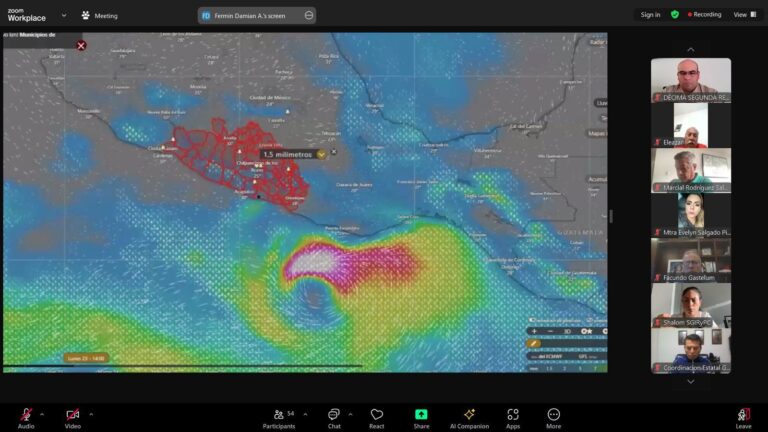 Declara la gobernadora Evelyn Salgado en sesión permanente al Consejo Estatal de Protección Civil