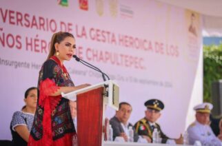 La gobernadora, Evelyn Salgado honra a los Niños Héroes al conmemorar el 177 aniversario de la gesta heroica de Chapultepec
