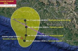 Refuerza Evelyn Salgado vigilancia por lluvias de la Tormenta Tropical John en zona Costera de Guerrero