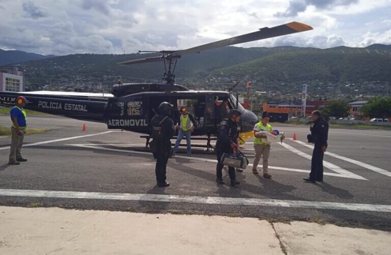 Logra la SSP Guerrero traslado aéreo urgente de un bebé de la Sierra a Chilpancingo