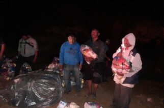 La SGIRPCGRO continúa la entrega de apoyos a familias del municipio de Acatepec afectadas por el Huracán John