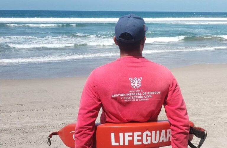 La SGIRPCGRO alerta por nuevo evento de mar de fondo en Costas de Guerrero