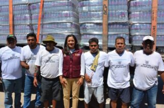 Recibe Gobierno del Estado donación de 43 mil 200 botellas de agua del Grupo Modelo México