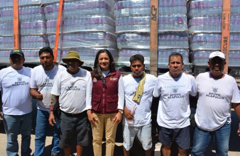 Recibe Gobierno del Estado donación de 43 mil 200 botellas de agua del Grupo Modelo México