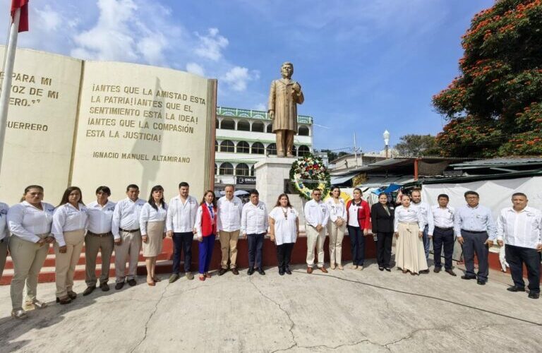 Conmemora Gobierno de Guerrero el 190 Aniversario de Ignacio Manuel Altamirano en Tixtla