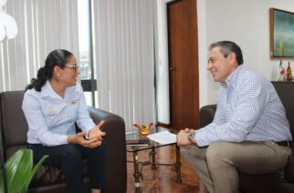 Francisco González Sánchez, se reunió con la secretaria de Fomento y Desarrollo Económico, Teodora Ramírez Vega