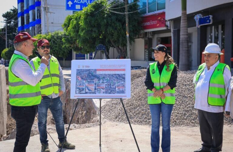 Supervisa Evelyn Salgado obras prioritarias en Chilpancingo; Revisa avances de más del 60 por ciento en rehabilitación del encauzamiento del Río Huacapa