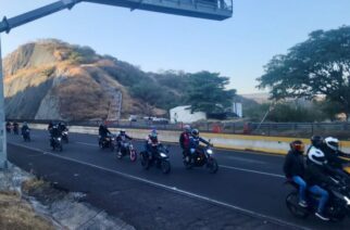 La Policía Estatal brinda apoyo a las y los integrantes que integran la ‘Peregrinación en Motocicleta