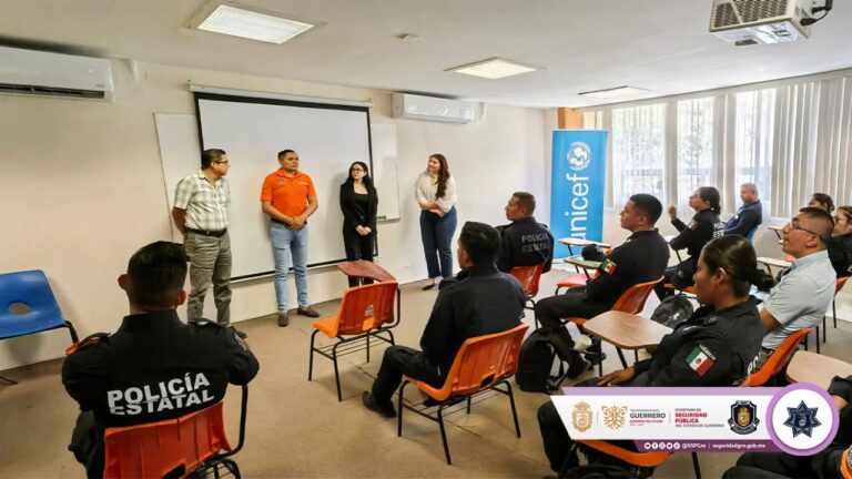 Capacita UNICEF a Policías de Guerrero en Atención de Emergencias y Protección de la Niñez