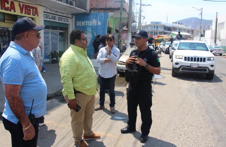 Gobierno federal y estatal fortalecen recorridos para brindar seguridad en sitios de transporte público en zonas de Acapulco