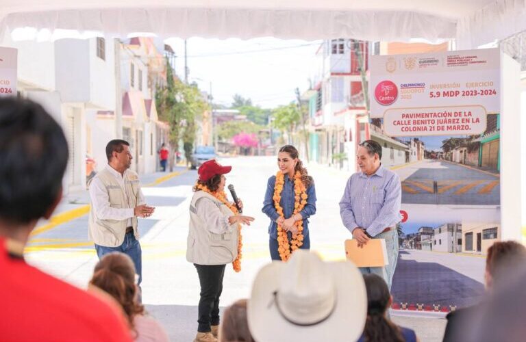 Evelyn Salgado entrega más vialidades y obras que transforman la imagen urbana en Chilpancingo