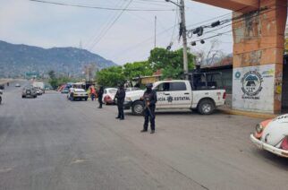 Policía Estatal está desplegada en distintos puntos del municipio de Acapulco
