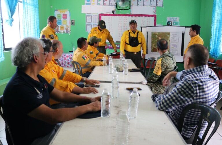 Se reúne Comité Estatal de Manejo del Fuego para evaluar incendio forestal de Cerro Grande de Iguala