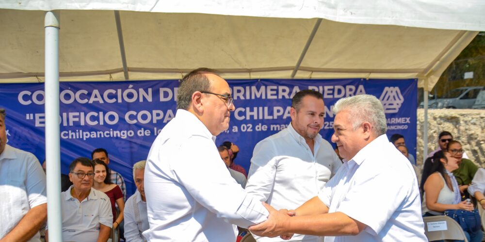 Chilpancingo impulsa una nueva etapa de colaboración con el sector empresarial: colocan primera piedra del edificio de COPARMEX