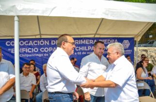 Chilpancingo impulsa una nueva etapa de colaboración con el sector empresarial: colocan primera piedra del edificio de COPARMEX