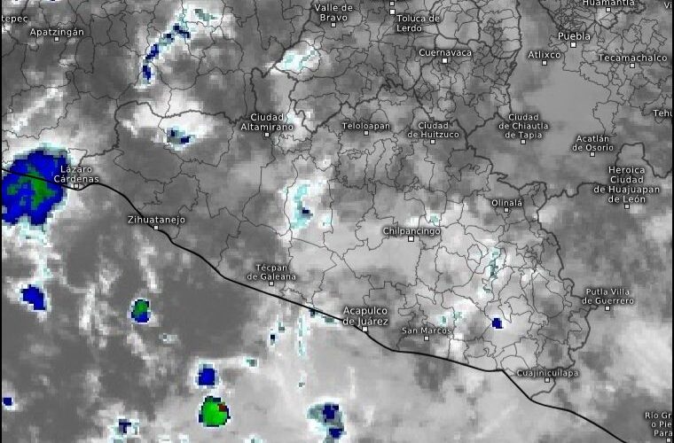 Continúa el pronóstico de lluvias fuertes para Guerrero