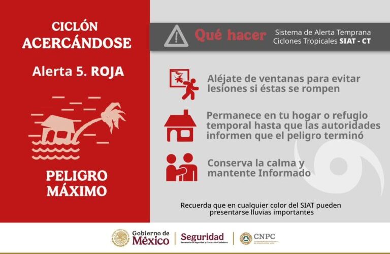 Guerrero entra en fase de Alerta Roja ante la evolución del huracán Erick a categoría 3: Evelyn Salgado