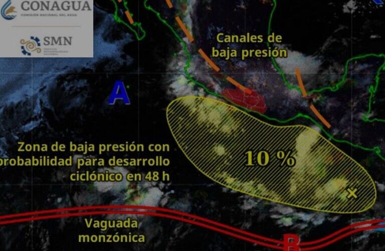 Se pronostican lluvias ligeras a moderadas para este martes 24 de junio