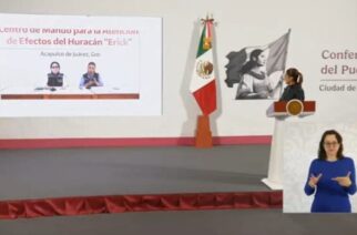 Listas brigadas para atender afectaciones por el huracán Erick en Guerrero: Evelyn Salgado