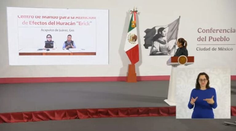 Listas brigadas para atender afectaciones por el huracán Erick en Guerrero: Evelyn Salgado