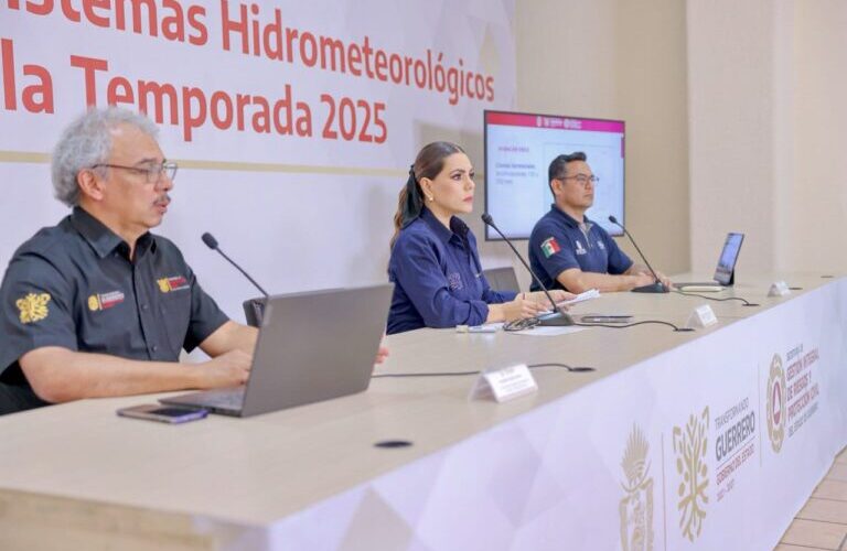 Evelyn Salgado da seguimiento a efectos de lluvias tras el paso de Flossie en costas de Guerrero