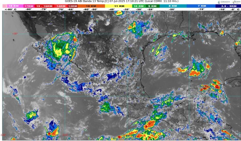 Se pronostican lluvias ligeras para la tarde de este lunes en Guerrero