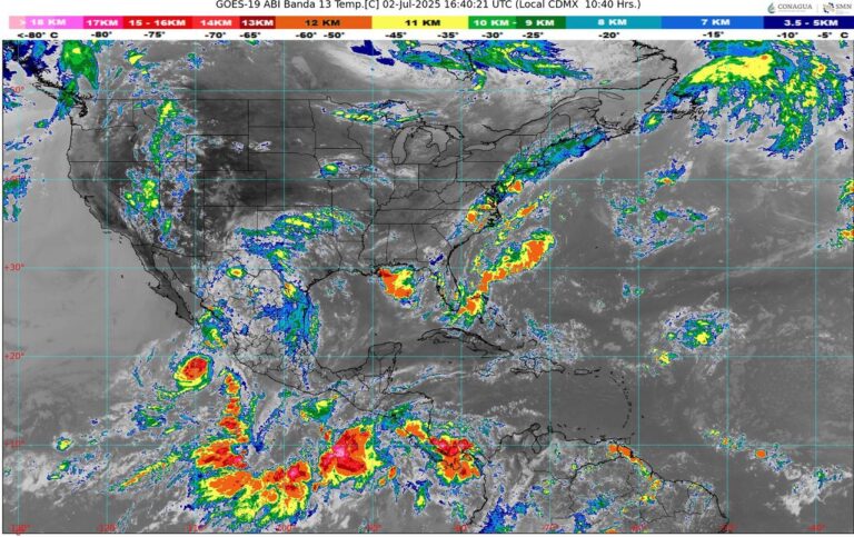 Para este miércoles se pronostican lluvias de ligeras a moderadas en Guerrero