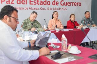La gobernadora Evelyn Salgado Pineda encabezó la sesión de la Mesa de Coordinación para la Construcción de la Paz