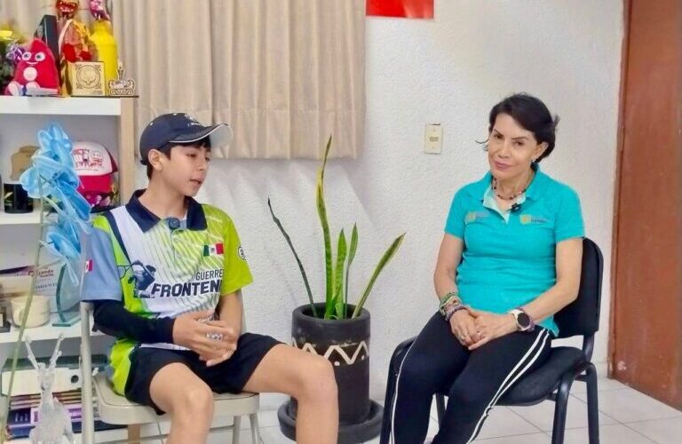 El joven Bernardo Sánchez, originario de Zumpango, representará a México en la “Copa Panamericana de Frontón 30m Infantil-Juvenil”