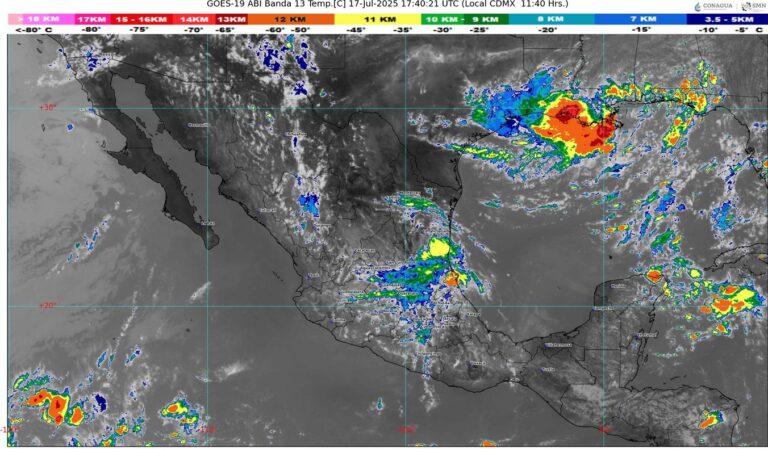 Se pronostica lluvias fuertes para este jueves en varias zonas de Guerrero