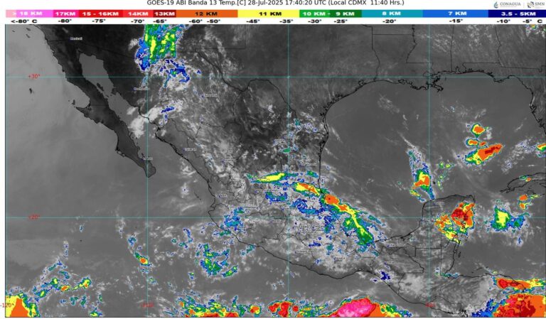 Para este lunes se prevé la ocurrencia de lluvias moderadas a fuertes en Guerrero