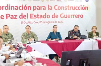 Evelyn Salgado Pineda encabezó la sesión de la Mesa de Coordinación para la Construcción de Paz