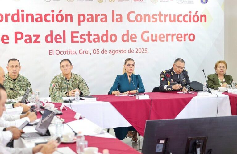 Evelyn Salgado Pineda encabezó la sesión de la Mesa de Coordinación para la Construcción de Paz