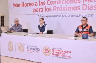 Activa Evelyn Salgado protocolos ante lluvias intensas en Guerrero