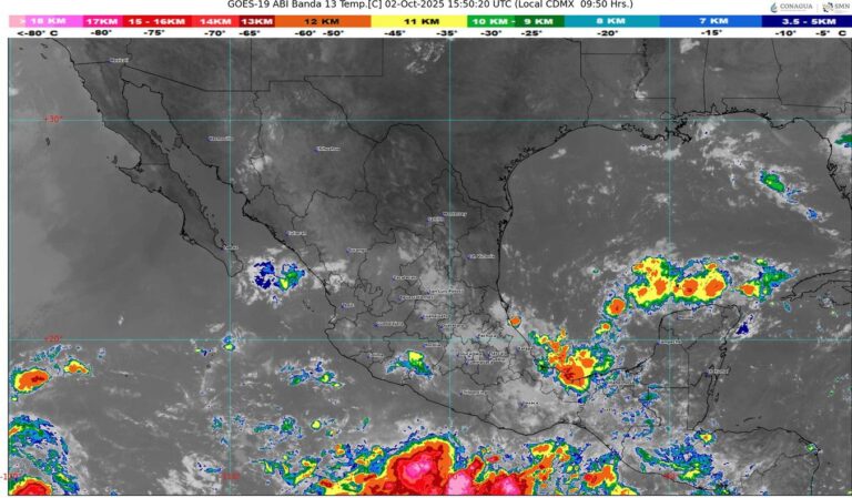 SGIRPCGRO mantiene vigilancia a sistema de baja presión con potencial ciclónico