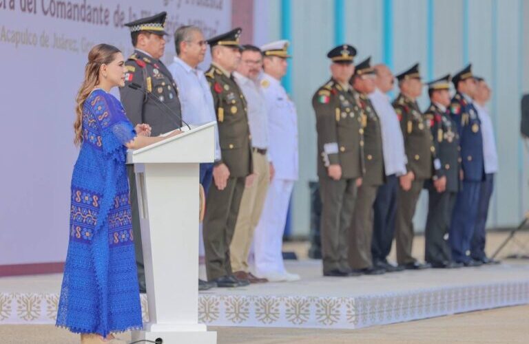 La coordinación de esfuerzos, el trabajo conjunto y la participación del Ejército Mexicano contribuyen al bienestar de las familias guerrerenses: Evelyn Salgado