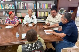 El subsecretario de Desarrollo Político y Social, Francisco Rodríguez Cisneros, sostuvo una reunión con integrantes del Frente Popular Francisco Villa México Siglo XXI