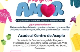 La SGIRPCGRO invita a la población a sumarse a la campaña “Te Abrigo con Amor”