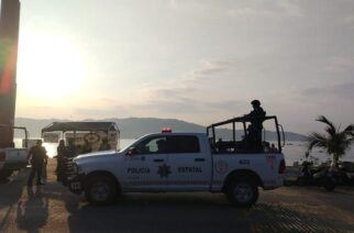 Elementos de la Policía Estatal y Tránsito Estatal ya se encuentran desplegados en la zona de playa y sobre la Costera Miguel Alemán