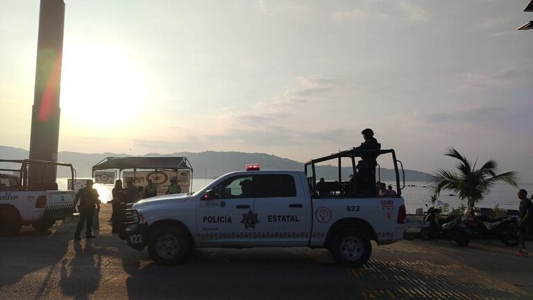 Elementos de la Policía Estatal y Tránsito Estatal ya se encuentran desplegados en la zona de playa y sobre la Costera Miguel Alemán