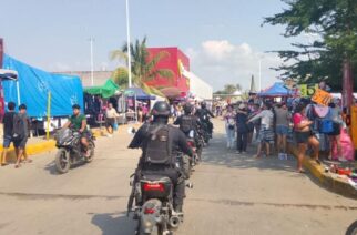 Seguridad y vigilancia en el tianguis de la colonia Emiliano Zapata